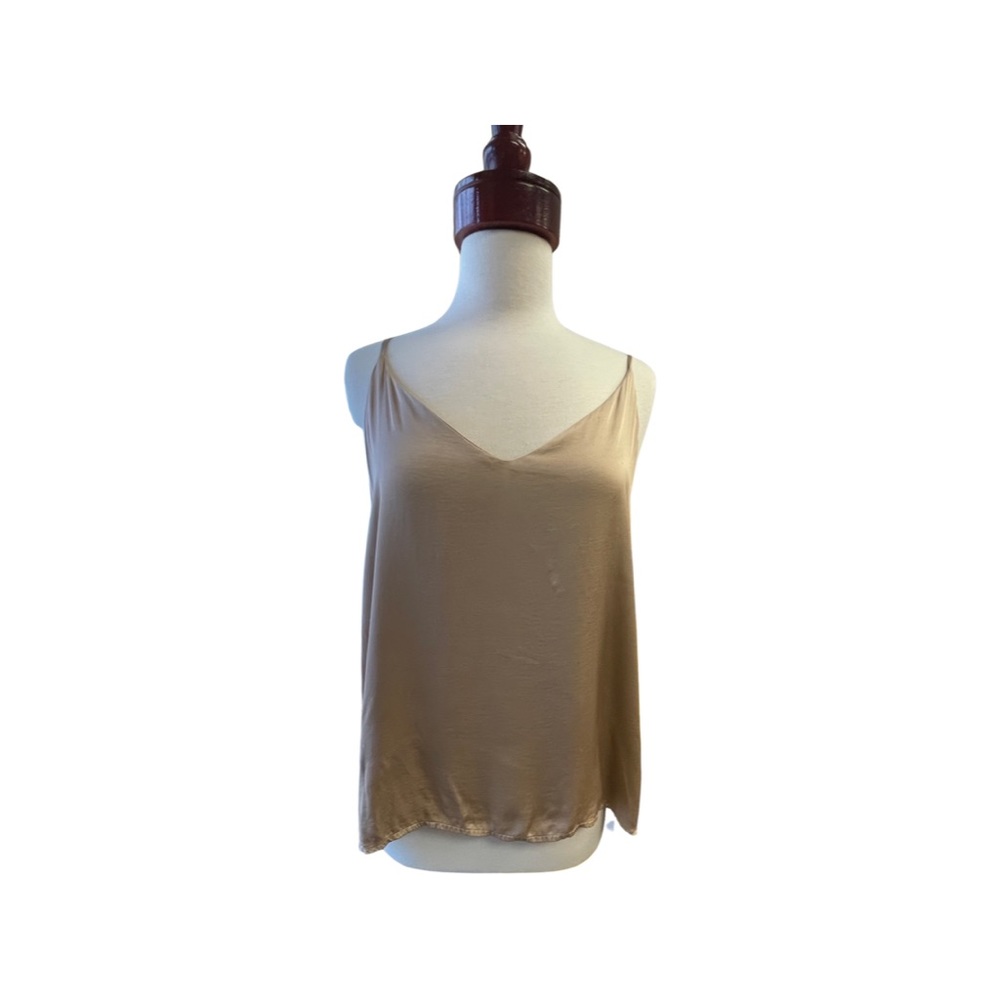 NWT rose gold silk Cami